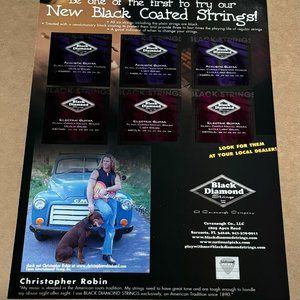 CHRISTOPHER ROBIN - Black Diamond Strings - 2002 Print Advertisement